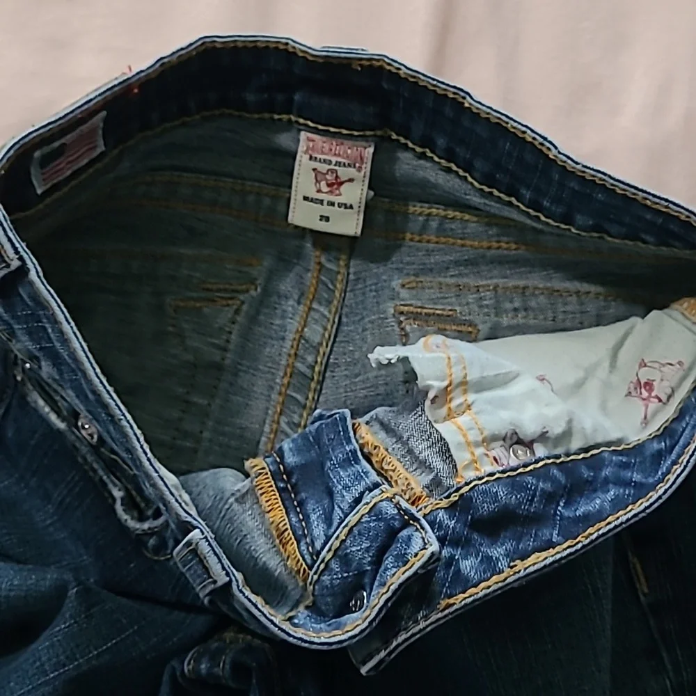 True Religion Becky Blue Boot Cut Jeans  28 / 29-Hemmed - Picture 10 of 10